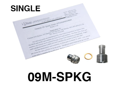 Single Engine Oil Quick Drain STC SA4024NM Complete